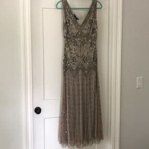 Pizarro Nights. Beaded evening gown.